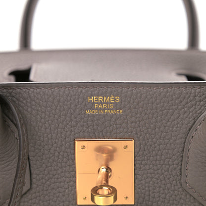 Hermes Togo Birkin 30 Etain 6 of 10