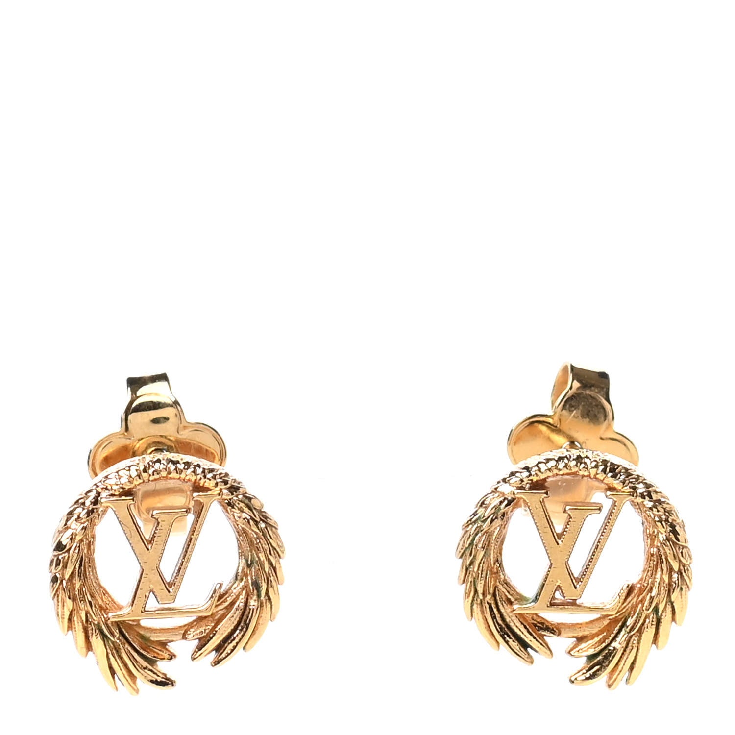 Louis Vuitton Angel Stud Earrings Gold 1 of 4
