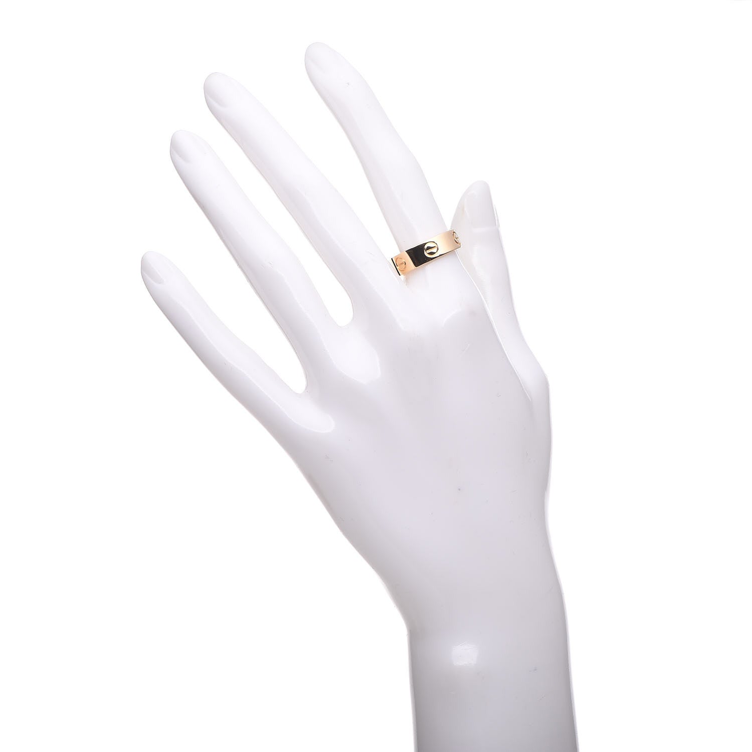 Cartier 18K Yellow Gold 5.5mm LOVE Ring 52 6 2 of 6