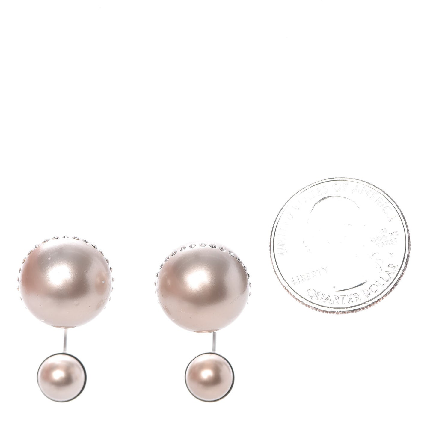 Crystal Pearl Ultradior Earrings Cream