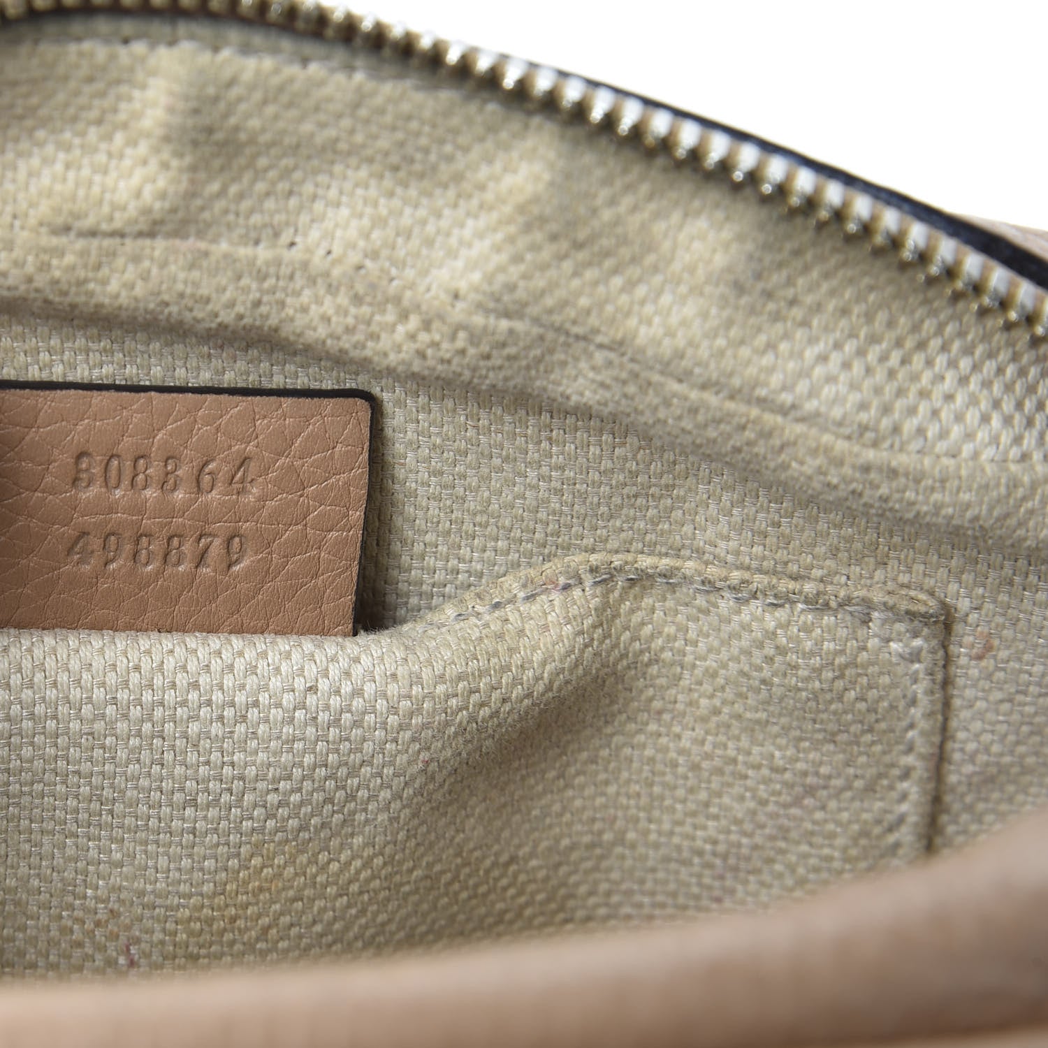 Gucci Pebbled Calfskin Small Soho Disco Bag Rose Beige 10 of 14