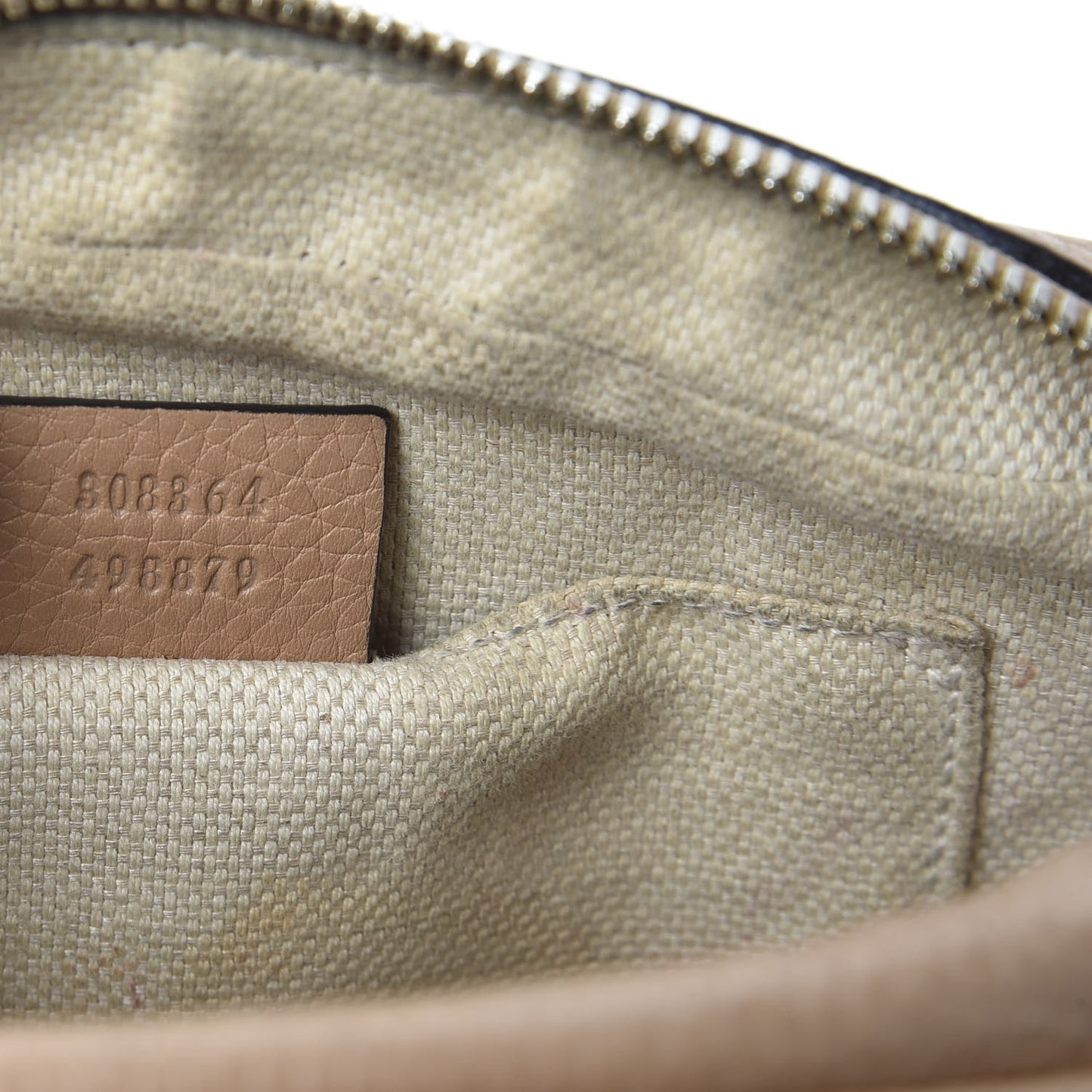 Pebbled Calfskin Small Soho Disco Bag Rose Beige