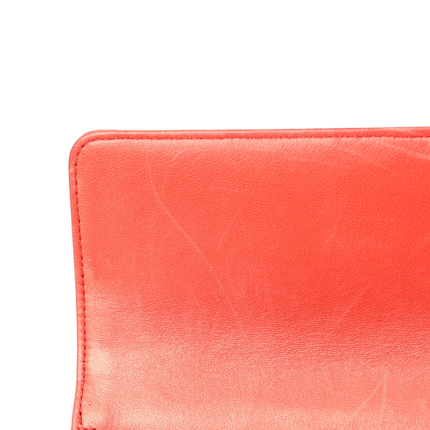 Chanel Lambskin East West Chocolate Bar Flap Orange 12 of 15