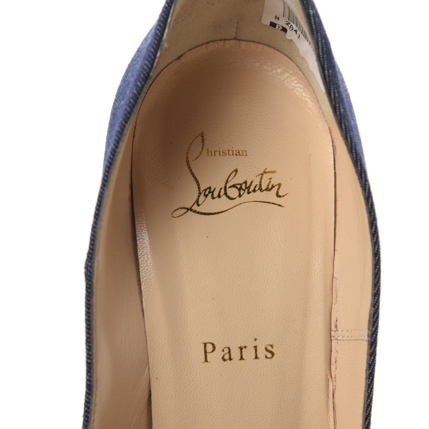 Denim Patent So Kate 120 Pumps 39.5 Blue Pompadour