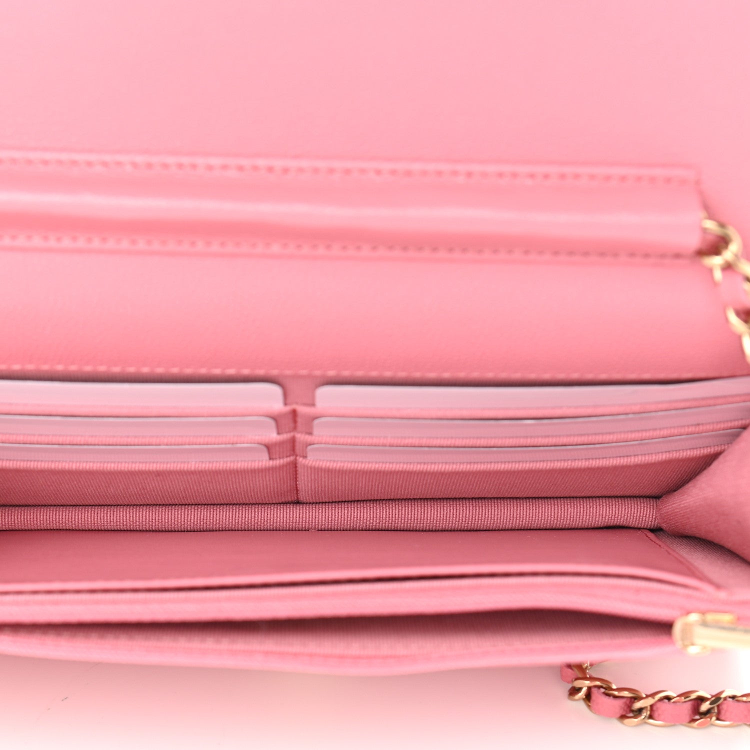 Chanel Caviar Quilted Wallet On Chain WOC Dark Pink 5 of 12
