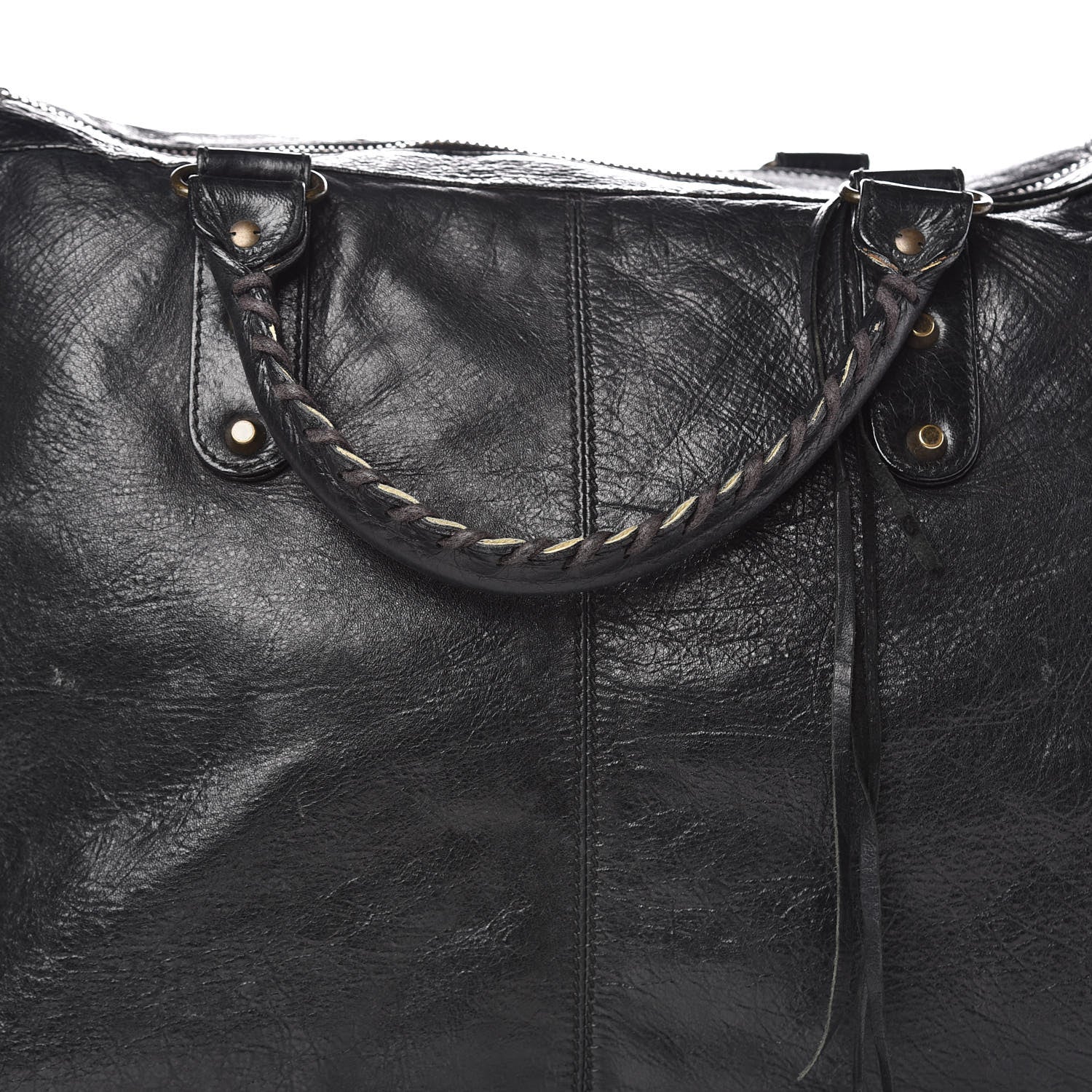 Balenciaga Agneau Classic Hardware Weekender Black 16 of 21