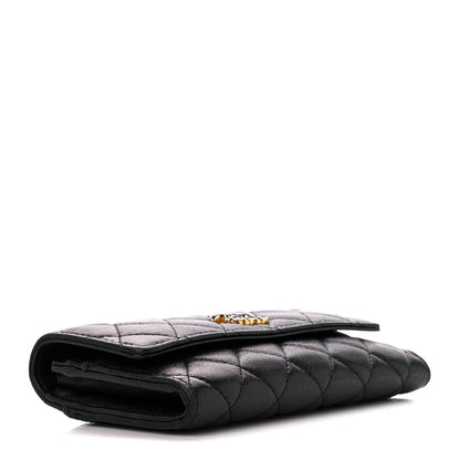 Chanel Lambskin Quilted Medium Chanel 19 Flap Wallet Black 4 of 12