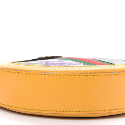 Gucci GG Supreme Monogram Flora Web Mini Ophidia Round Shoulder Bag Beige Multicolor Crop 8 of 9