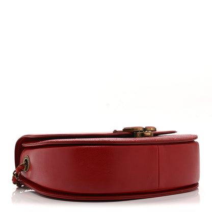 Chanel Shiny Calfskin Goatskin Quilted Small Coco Curve Messenger Flap Red 4 of 10