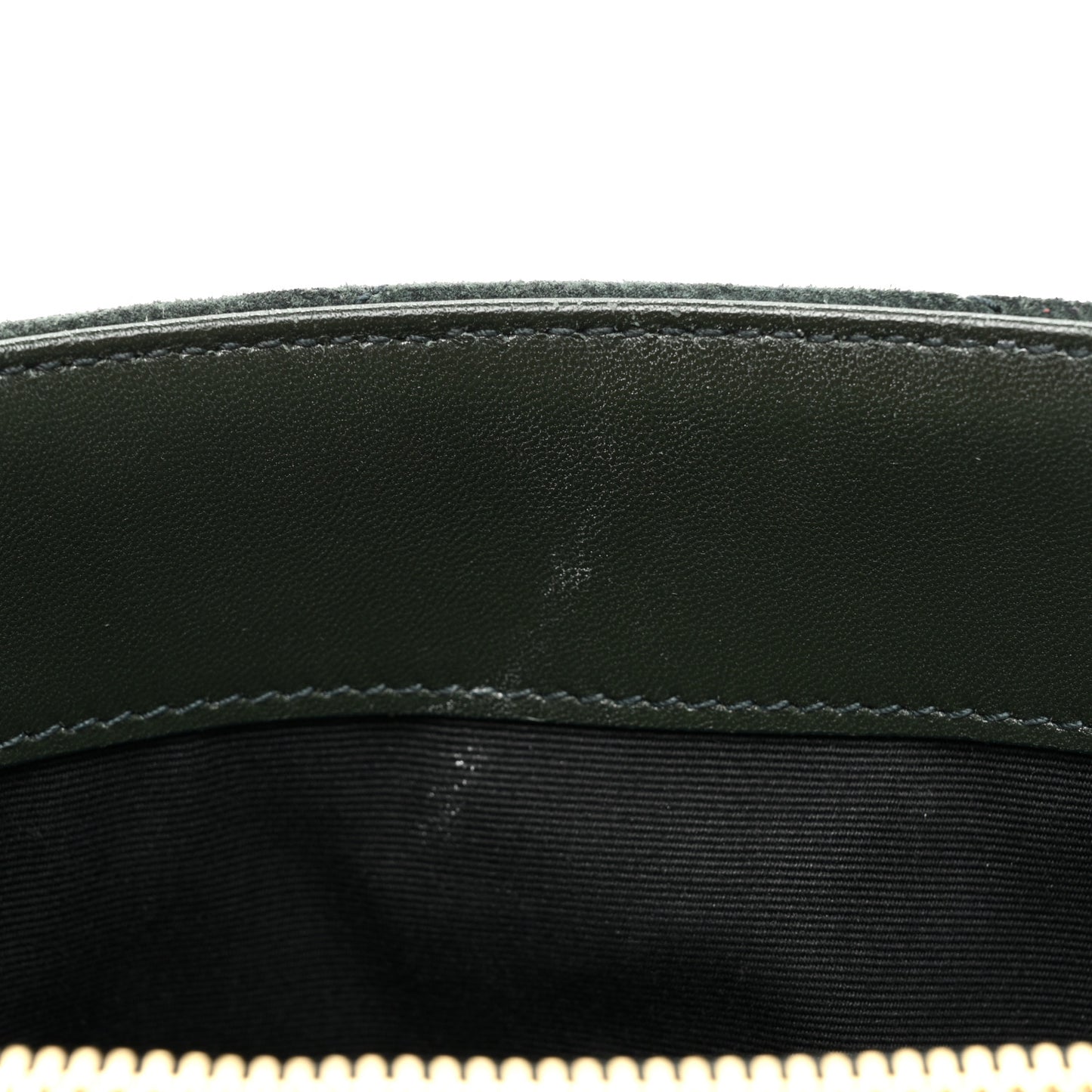 Suede Calfskin Y Quilted Monogram Small Loulou Chain Satchel Green