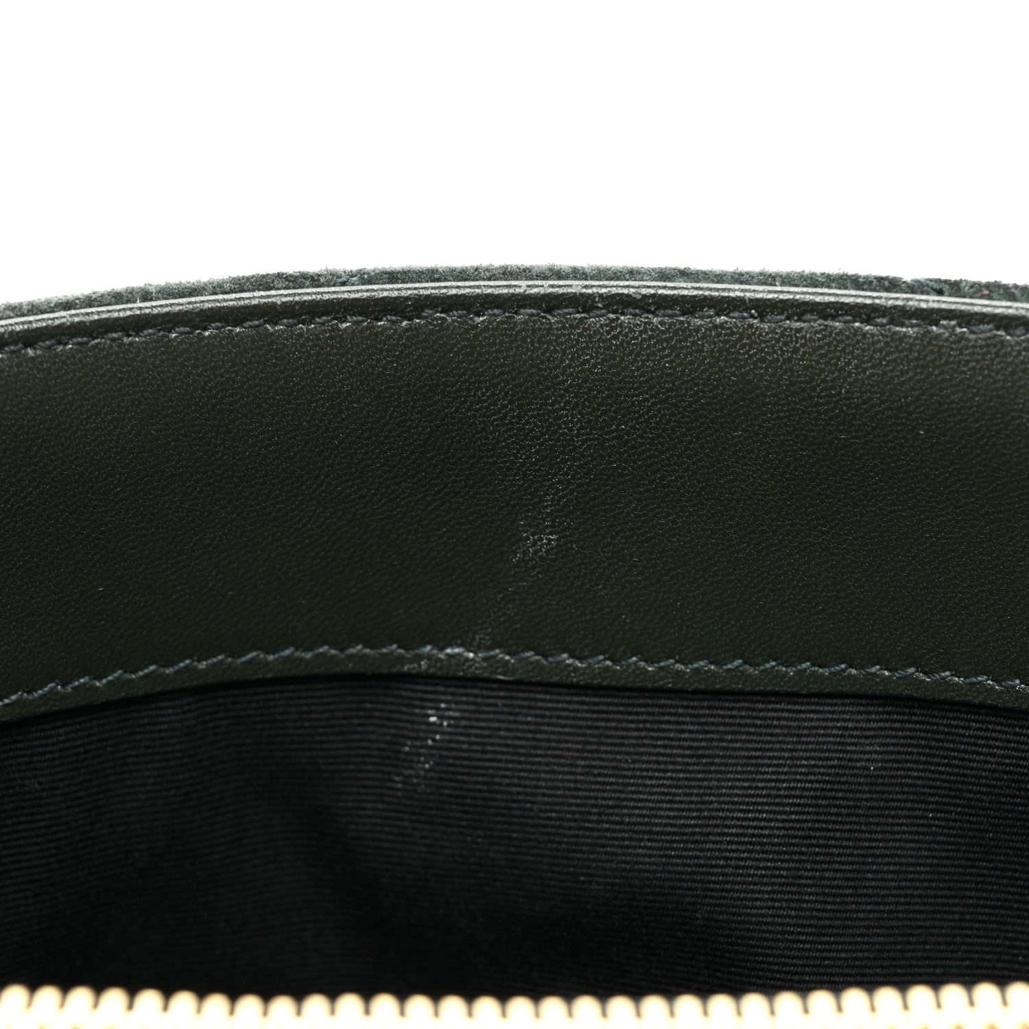 Saint Laurent Suede Calfskin Y Quilted Monogram Small Loulou Chain Satchel Green 13 of 16