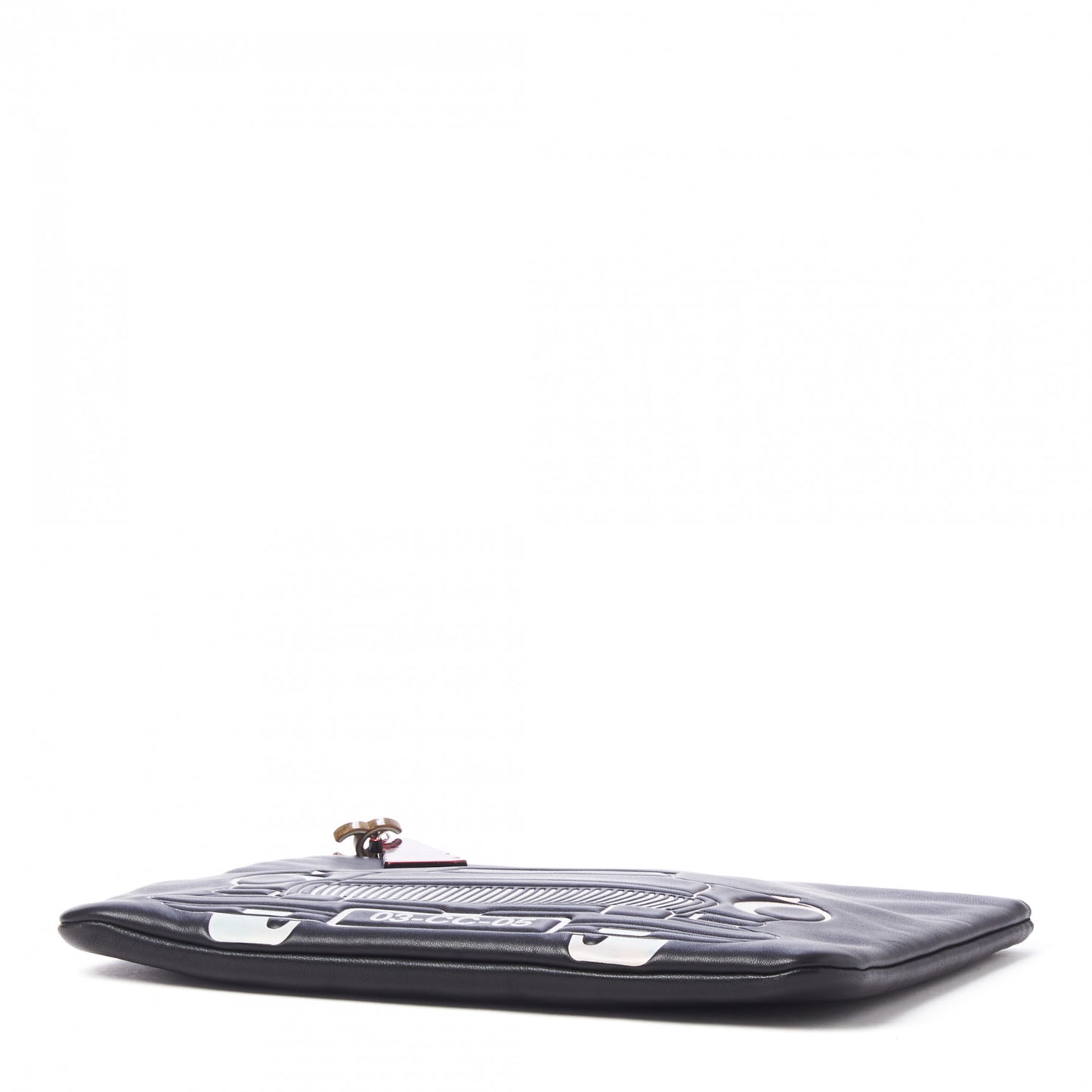 Lambskin Medium Cuba Car Cosmetic Case Black