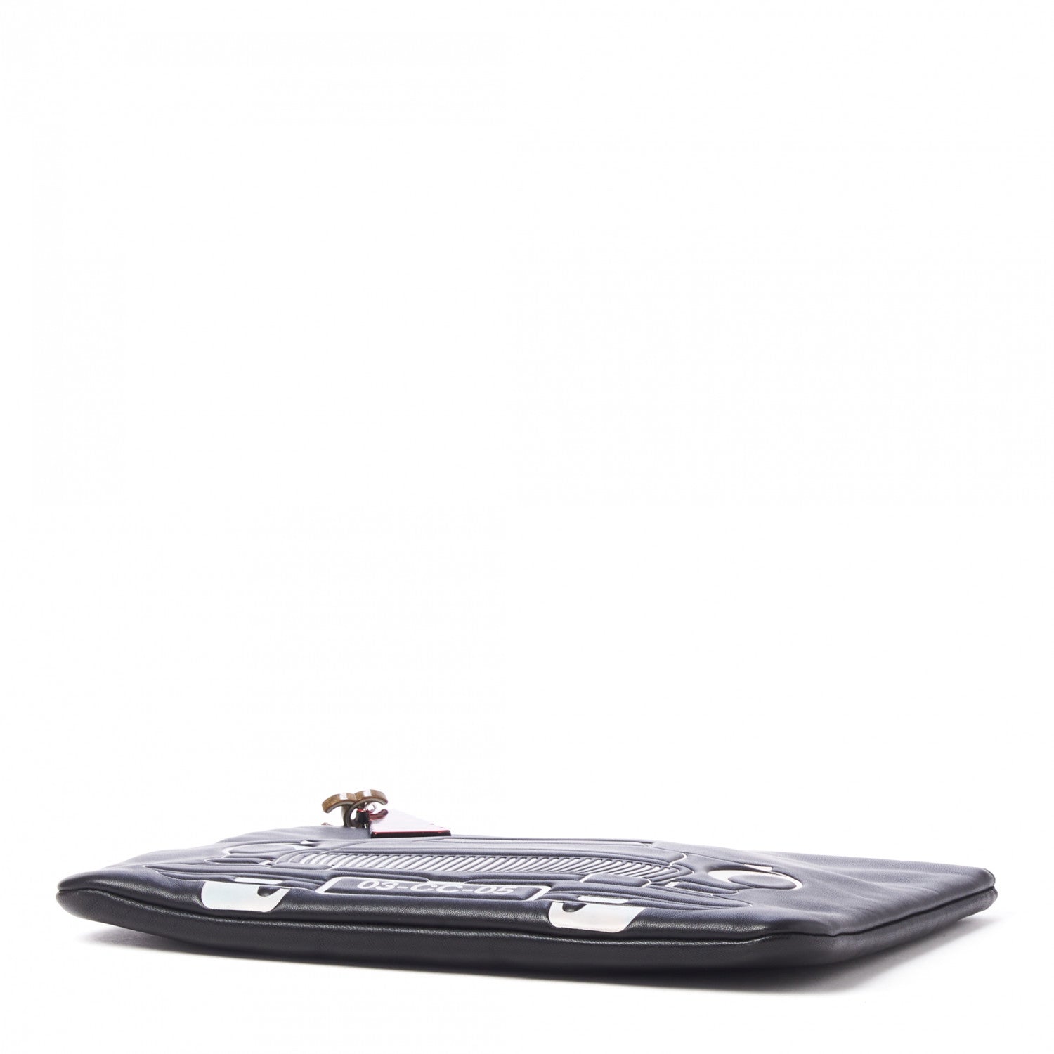 Chanel Lambskin Medium Cuba Car Cosmetic Case Black 3 of 8