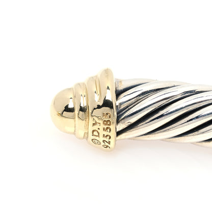 David Yurman Sterling Silver 14K Yellow Gold 5mm Cable Classics Bracelet 4 of 5