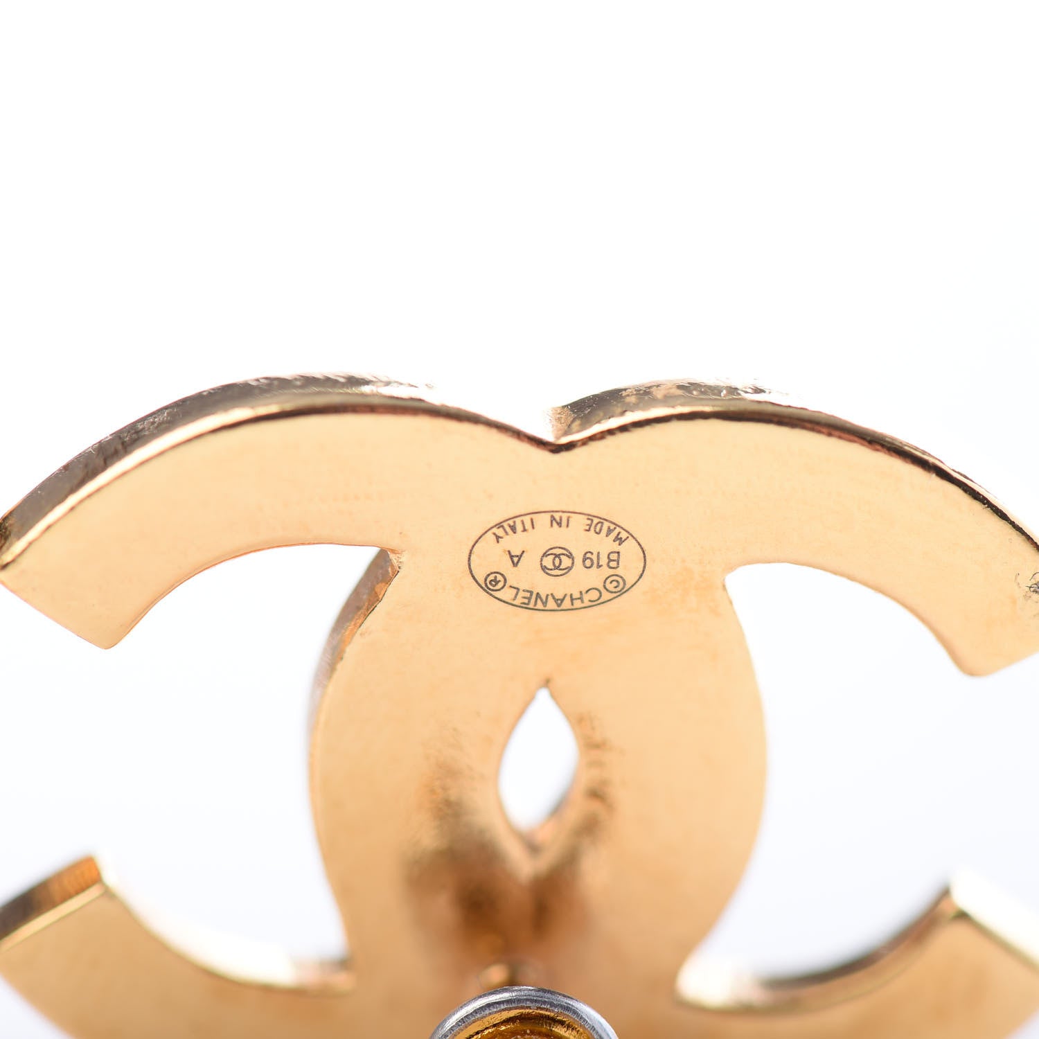 Chanel Metal Along The Nile CC Earrings Gold 4 of 5