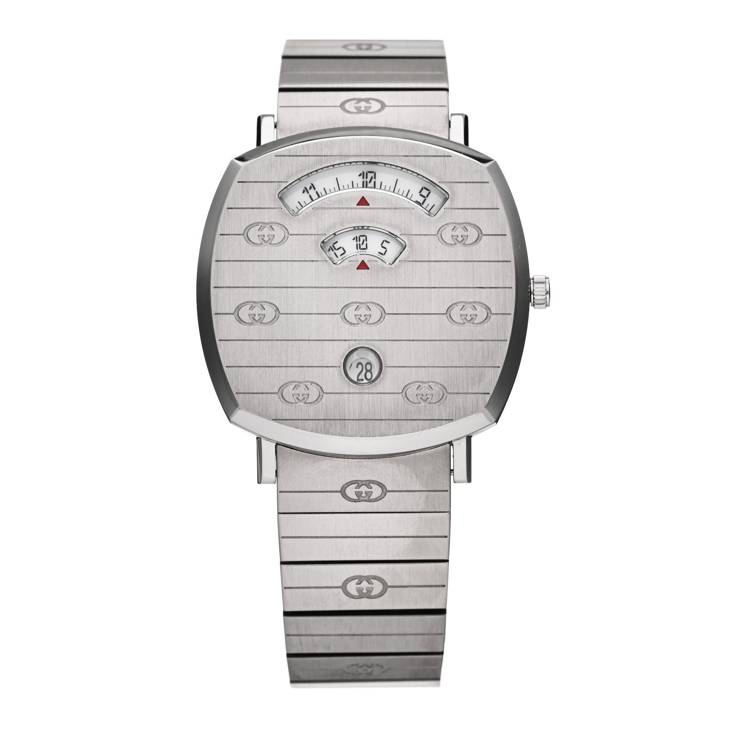 Gucci Stainless Steel 38mm Grip Quartz Watch 1 of 5