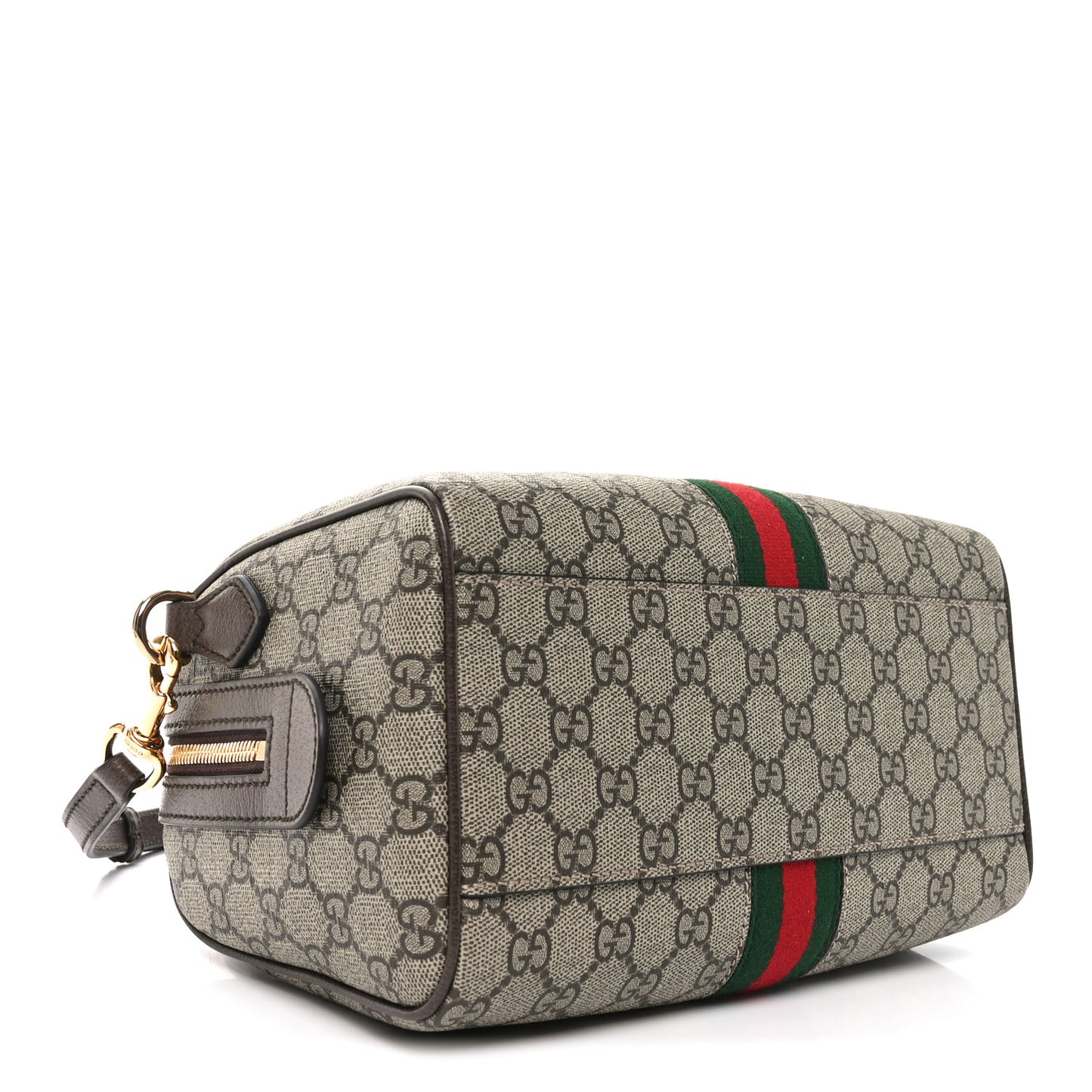 GG Supreme Monogram Web Small Ophidia Boston Beige New Acero