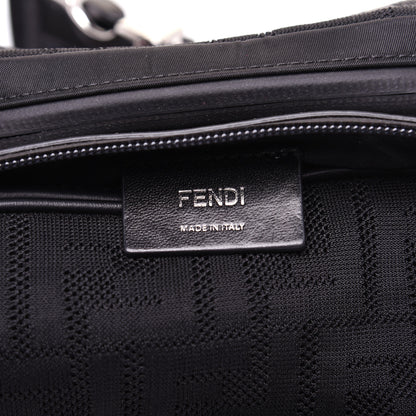 Fendi Neoprene Mesh Vitello Grace FF Pocket Belt Bag Black 7 of 11