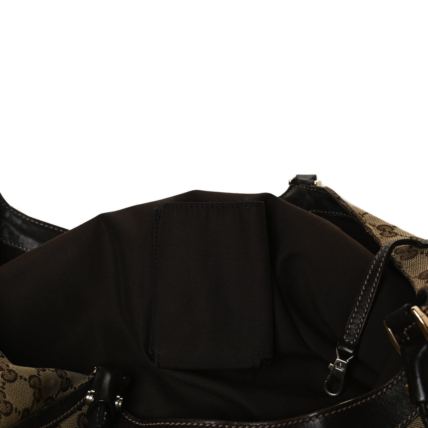 Monogram Large D Gold Hobo Dark Brown