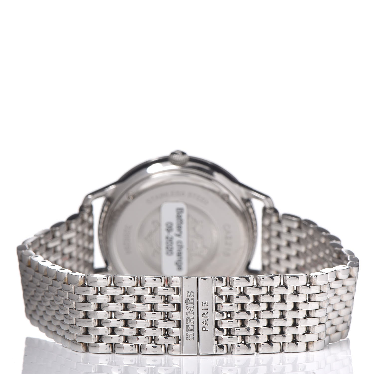 Hermes Stainless Steel 32mm Slim d'Hermes Quartz Watch Silver 4 of 7