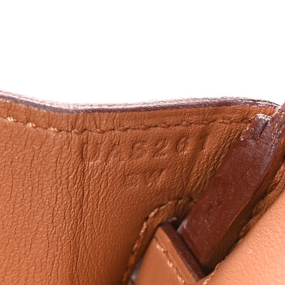 Hermes Veau Doblis Swift Grizzly Birkin 25 Gold 8 of 12