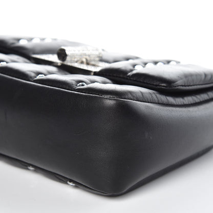 Tom Ford Lambskin Quilted Crystal Small Natalia Chain Bag Black 10 of 11