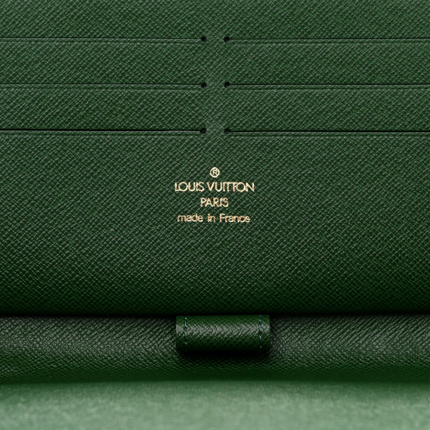 Monogram Groom Zippy Organizer Wallet Green