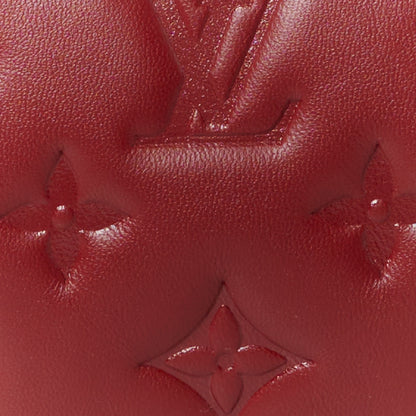 Louis Vuitton Lambskin Embossed Monogram Coussin PM Wine 10 of 13
