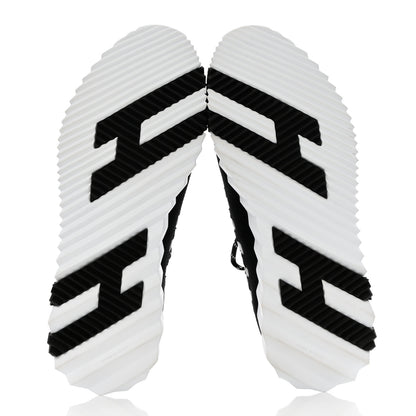 Hermes Knit Womens Flex Bolduc Sneakers 38.5 Black White 5 of 9