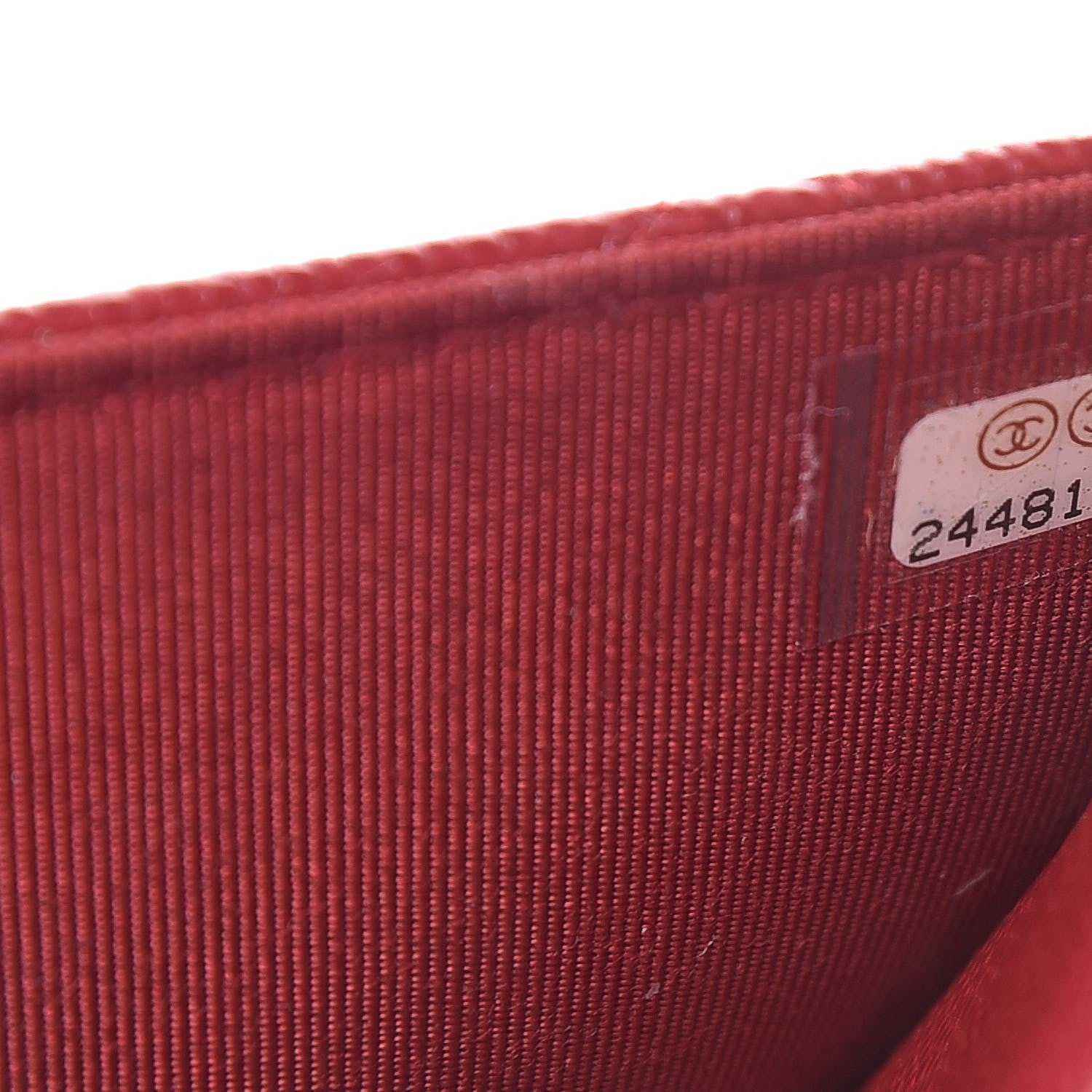 Chanel Caviar Quilted Wallet on Chain WOC Red 8 of 10