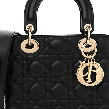 Christian Dior Lambskin Cannage Small My ABCDior Lady Dior Black 8 of 12