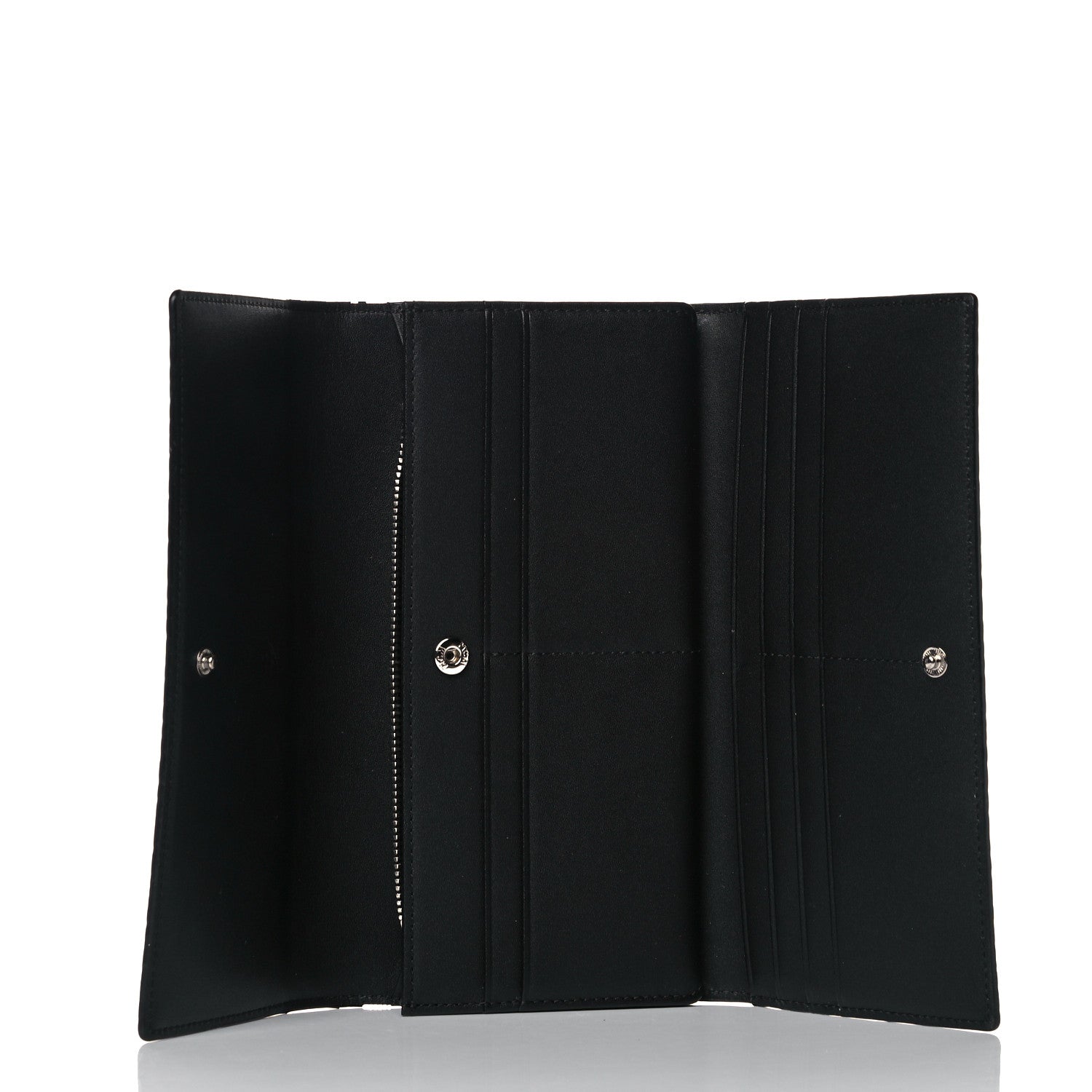 MCM Visetos Large Tri-Fold Flap Wallet Black 5 of 10