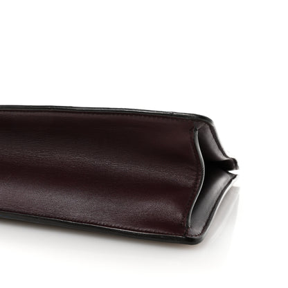 Celine Patina Box Calfskin Medium Clasp Bag Bordeaux 10 of 10