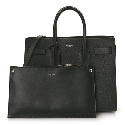 Saint Laurent Grained Calfskin Small Sac De Jour Black 3 of 11