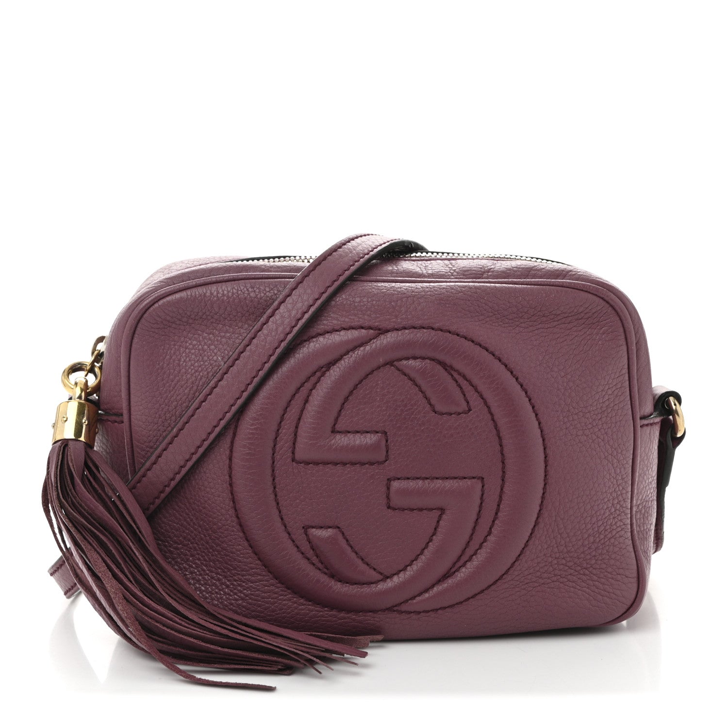Gucci Pebbled Calfskin Small Soho Disco Bag Peonia Flower 1 of 10