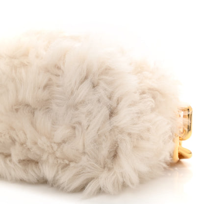 Bottega Veneta Shearling Lambskin The Pouch Chain White 8 of 8