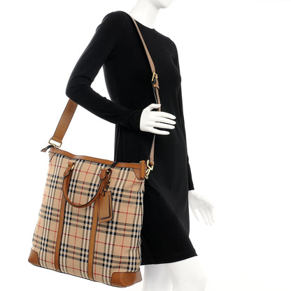 Burberry Horseferry Check Garnett Tote Tan 2 of 13