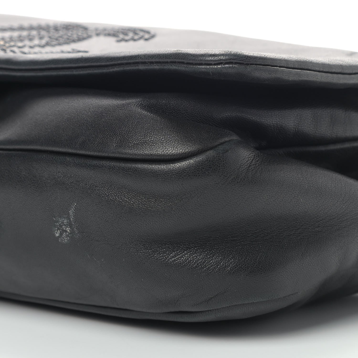 Chanel Lambskin Studded CC East West Flap Black 9 of 11