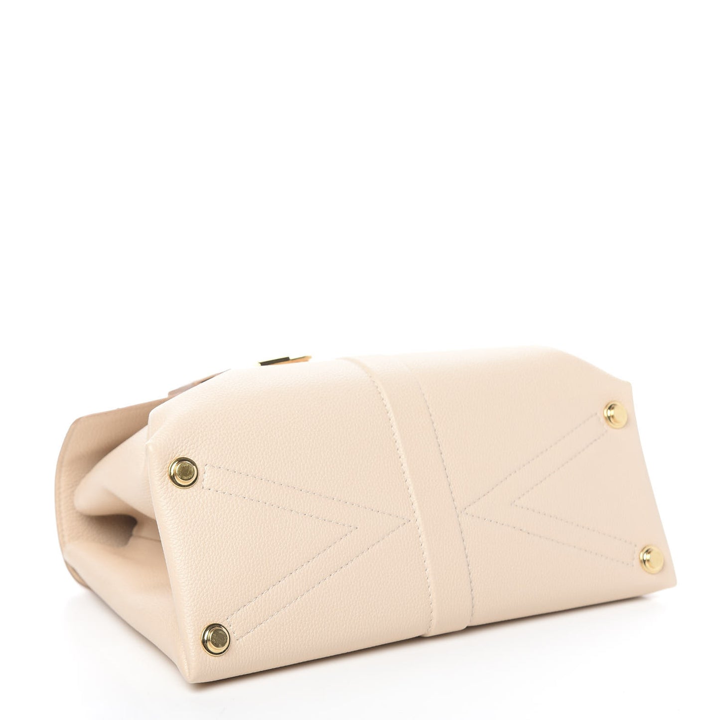 Grained Smooth Calfskin Rose Des Vents PM Creme