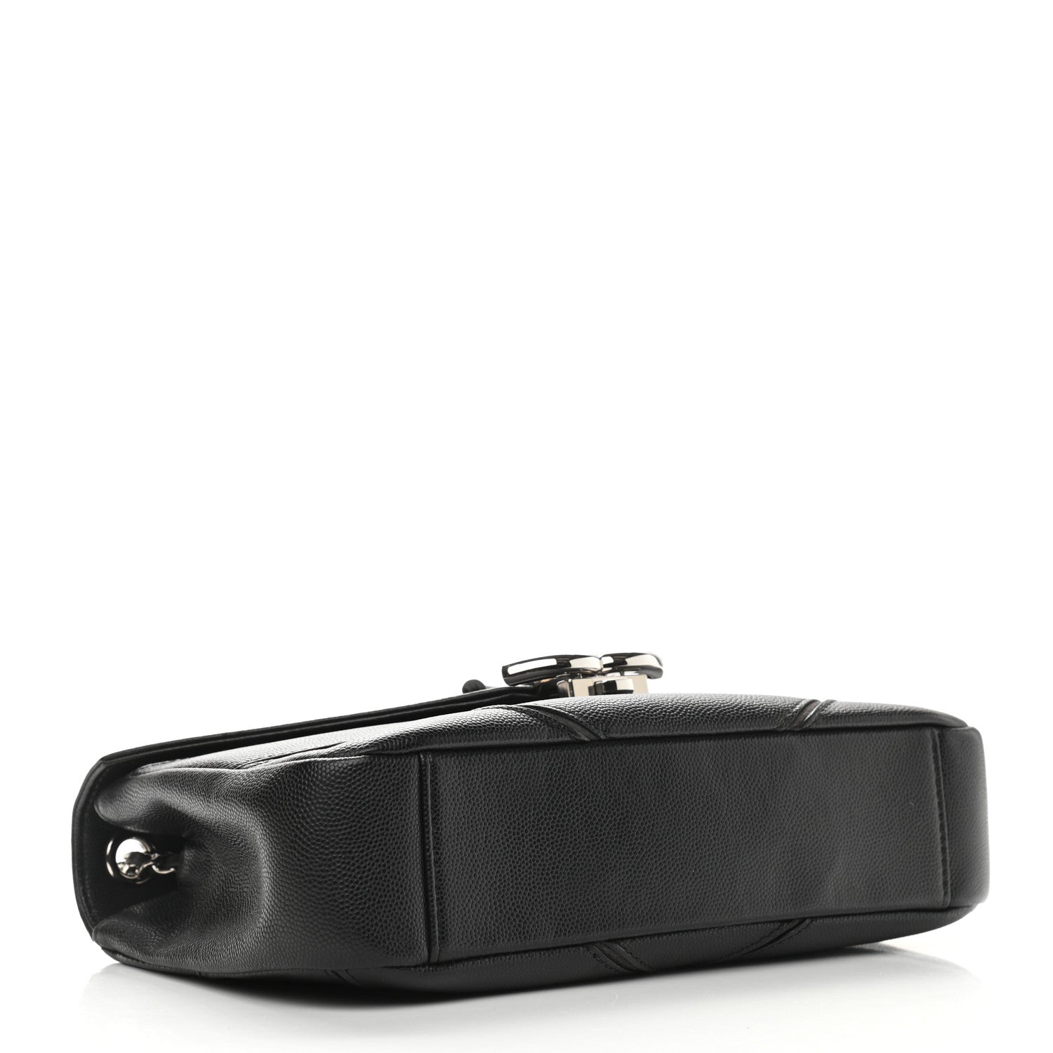 Chanel Caviar Macro Chevron Single Flap Black 4 of 9