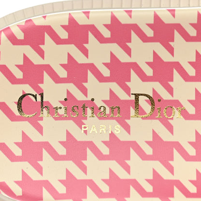 Christian Dior Micro PDP Cotton Houndstooth Embroidered Dway 10mm Slide Sandals 40.5 Peony 7 of 8