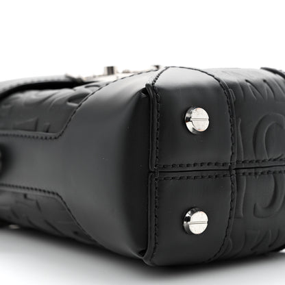 MCM Calfskin Ottomar Logo Mini Soft Berlin Crossbody Black 9 of 10