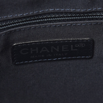 Chanel Denim Fringe Large Shopping Tote Blue 8 of 9