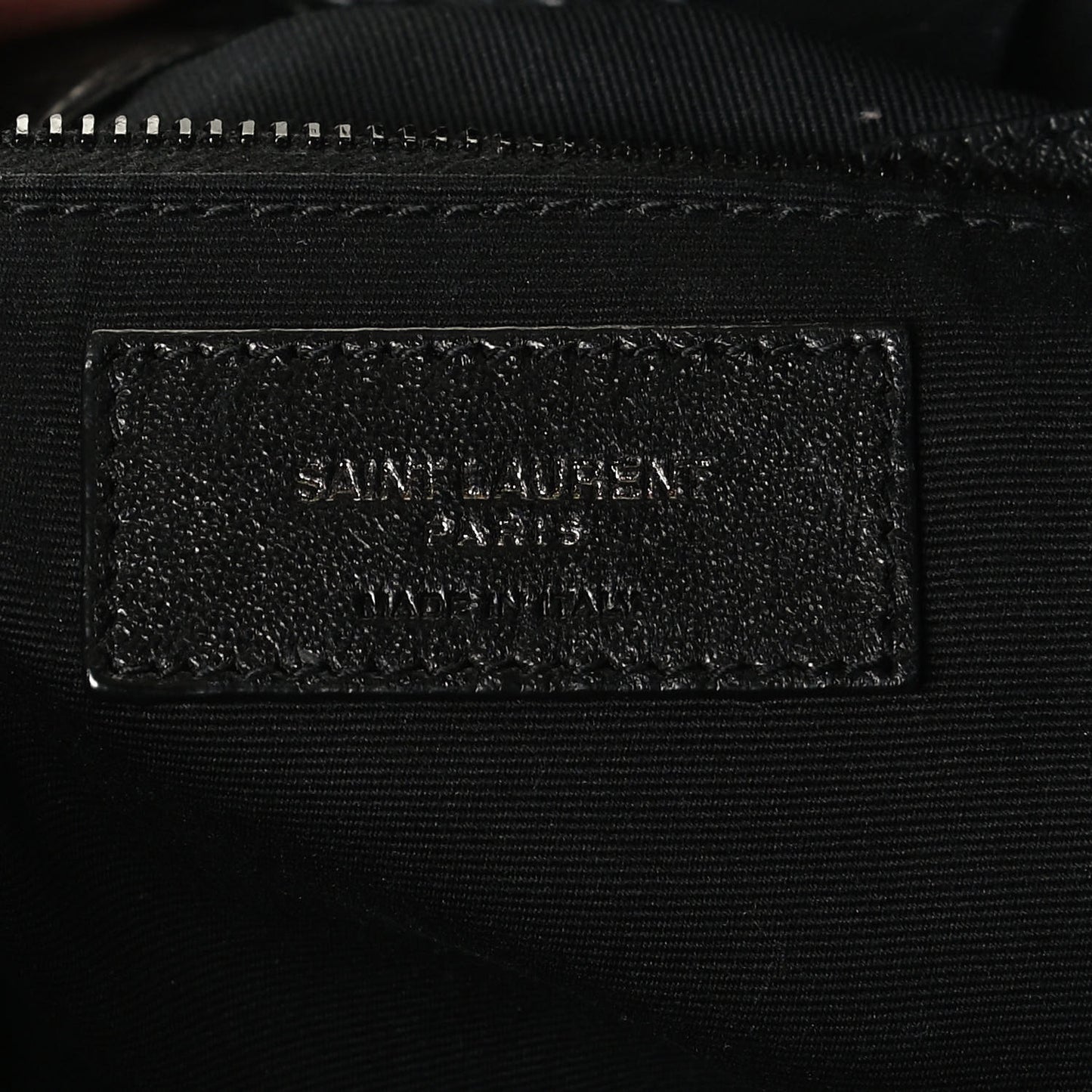Calfskin Crocodile Embossed Monogram Large Niki Shopping Bag Black