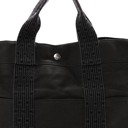 Hermes Canvas Herline PM Tote Grey 7 of 9