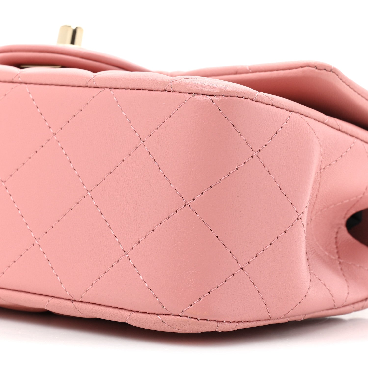 Chanel Lambskin Quilted Mini Chain Top Handle Rectangular Flap Pink 8 of 9