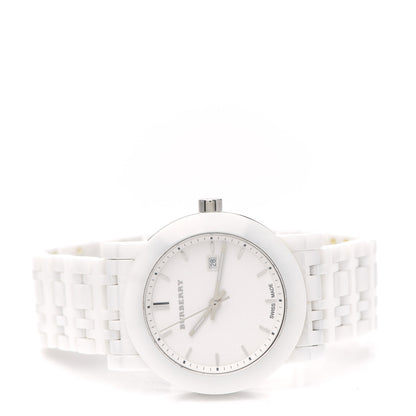 Burberry Stainless Steel Ceramic 34mm Quartz Watch White BU1870 2 of 4