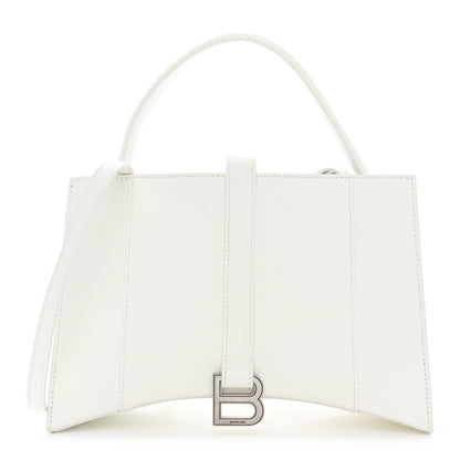 Balenciaga Grained Calfskin XS Hourglass East West Tote White 1 of 11