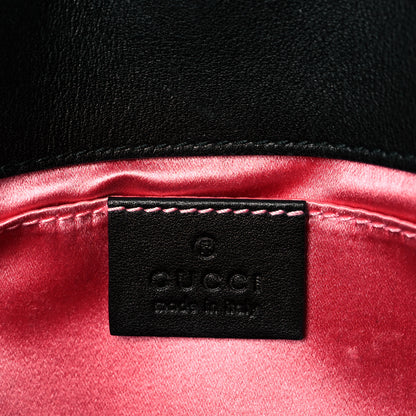 Gucci Velvet Matelasse Mini GG Marmont Shoulder Bag Black 6 of 12