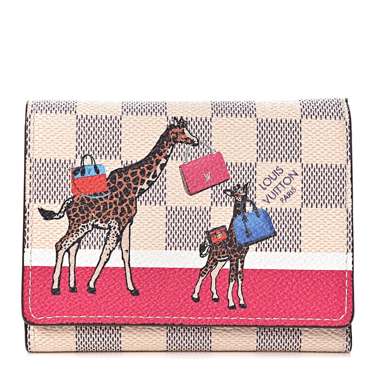 Damier Azur 2017 Christmas Animation Victorine Wallet